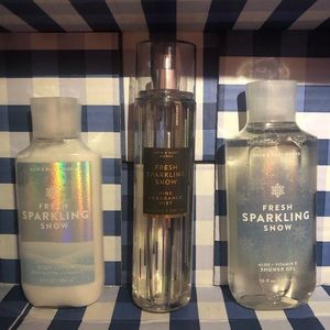 Bath and Body Works Fresh Sparkling Snow set
